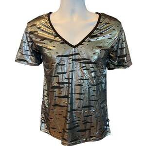 Andrew Christian Liquid Silver Tee Large